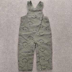 Carter's Baby Boy's Green Dinosaur Overalls Size 18 Months